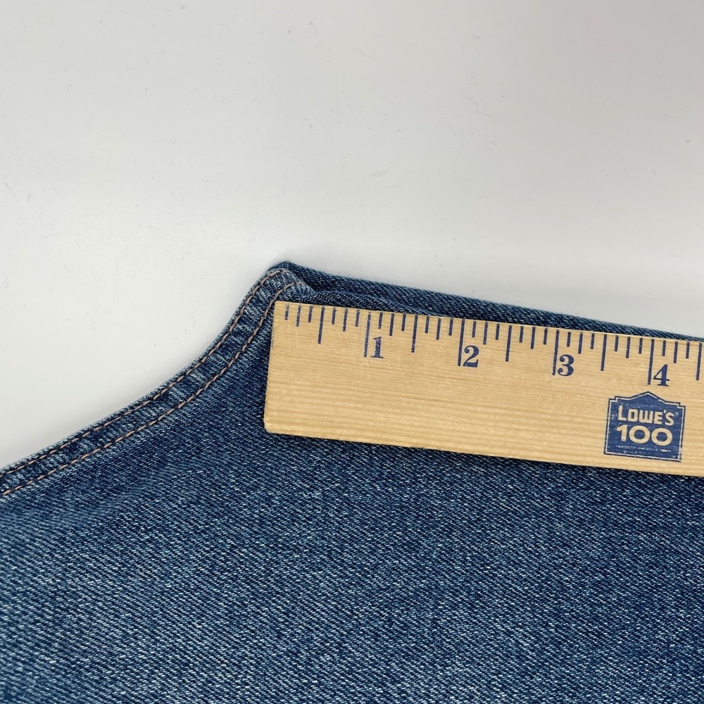 Hollister Low-Rise 90s Vintage Straight Distressed Jeans Blue 11R W30 L31 - Picture 9 of 11
